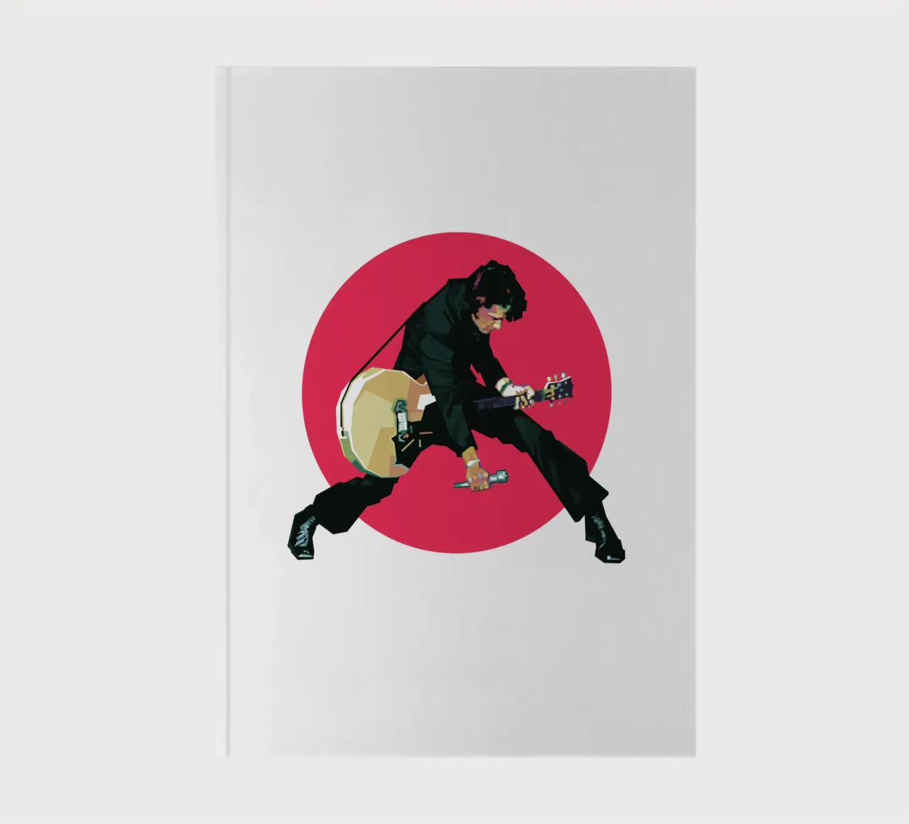 Der König des Rock 'n' Roll Notizbuch von Alkahfsmart