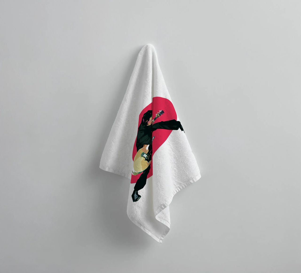 The King of Rock 'n' Roll towel by Alkahfsmart