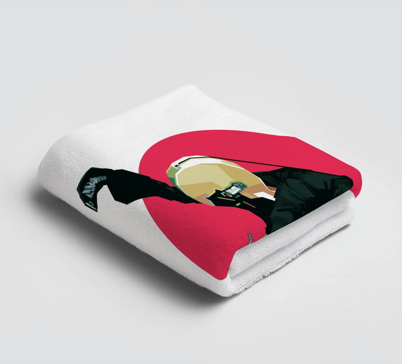 The King of Rock 'n' Roll towel by Alkahfsmart