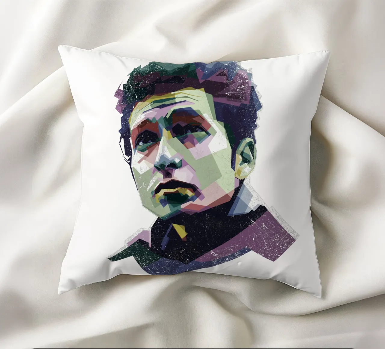 Bob Dylan Pop Art WPAP cuscino da Alkahfsmart