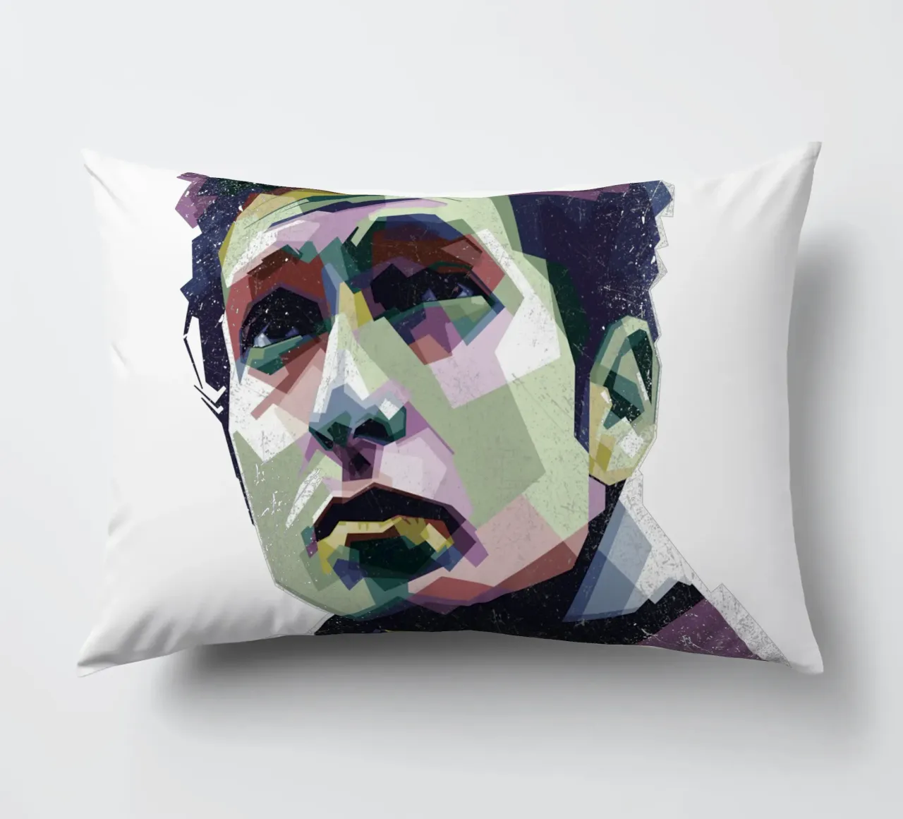 Bob Dylan Pop Art WPAP Kissen von Alkahfsmart