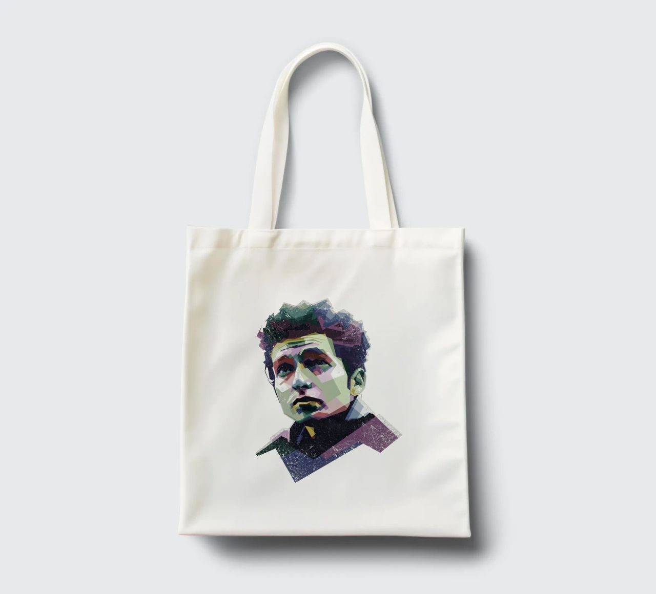 Bob Dylan Pop Art WPAP borsa in juta da Alkahfsmart