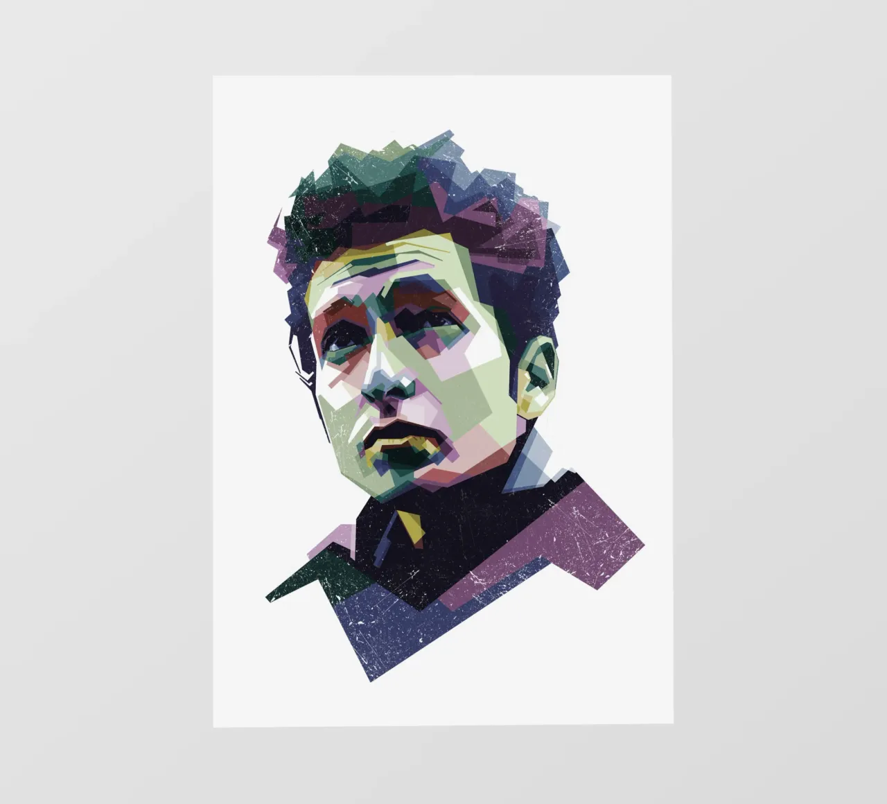 Bob Dylan Pop Art WPAP telo in pvc da Alkahfsmart