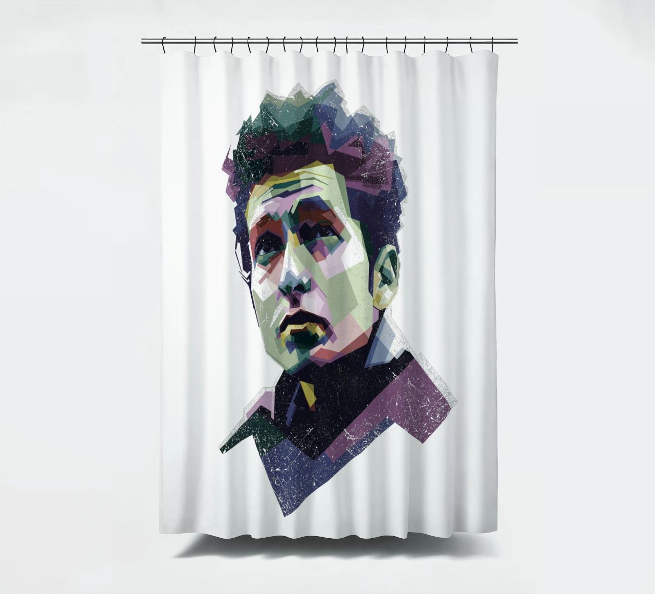 Bob Dylan Pop Art WPAP tenda da doccia da Alkahfsmart