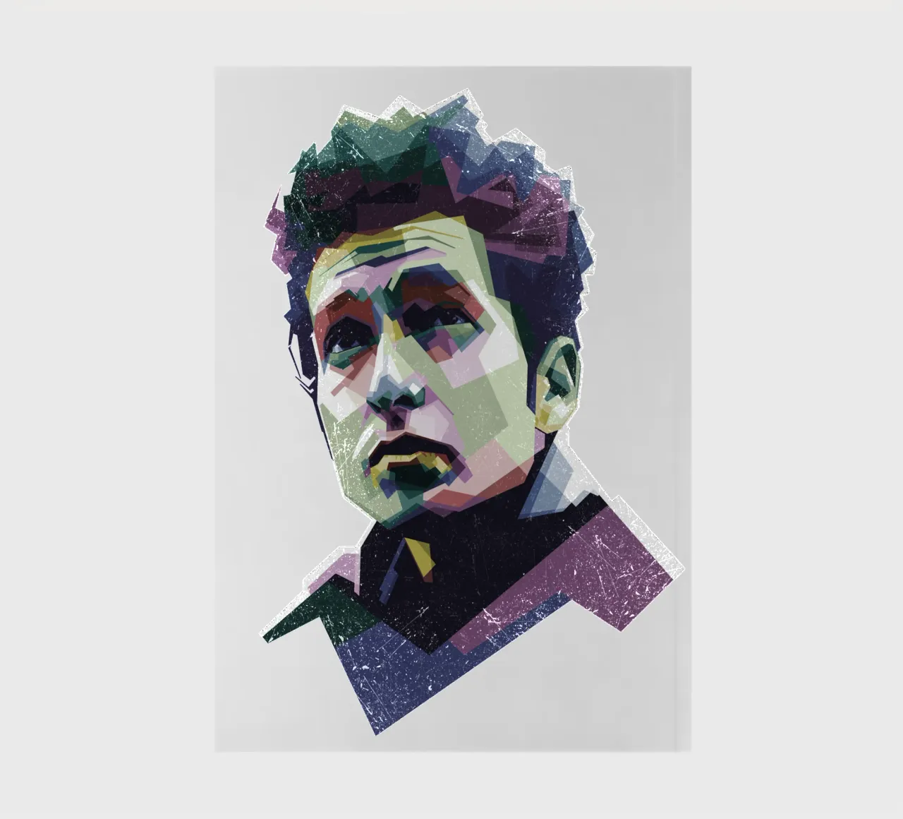 Bob Dylan Pop Art WPAP notebook by Alkahfsmart