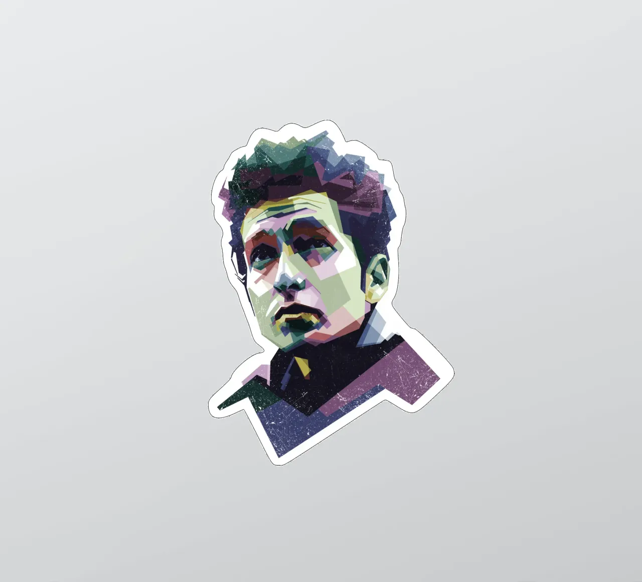 Bob Dylan Pop Art WPAP adesivo da Alkahfsmart
