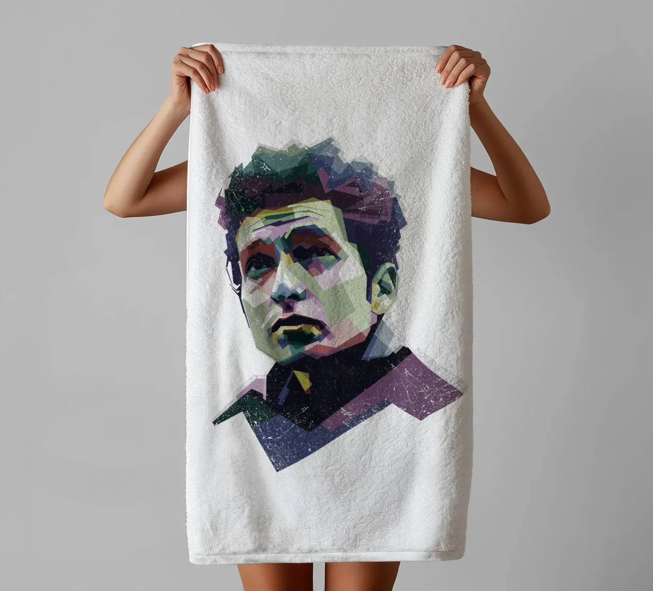 Bob Dylan Pop Art WPAP asciugamano da bagno da Alkahfsmart