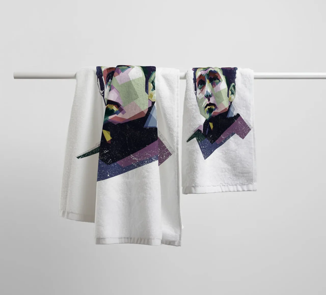 Bob Dylan Pop Art WPAP asciugamano da bagno da Alkahfsmart