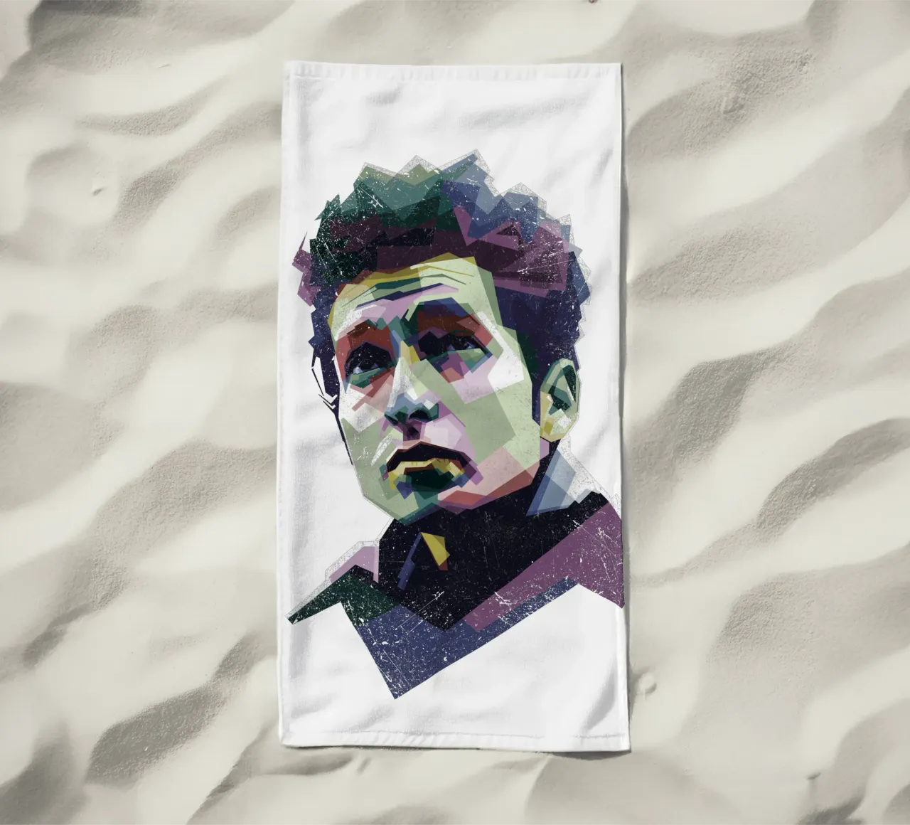Bob Dylan Pop Art WPAP telo mare da Alkahfsmart