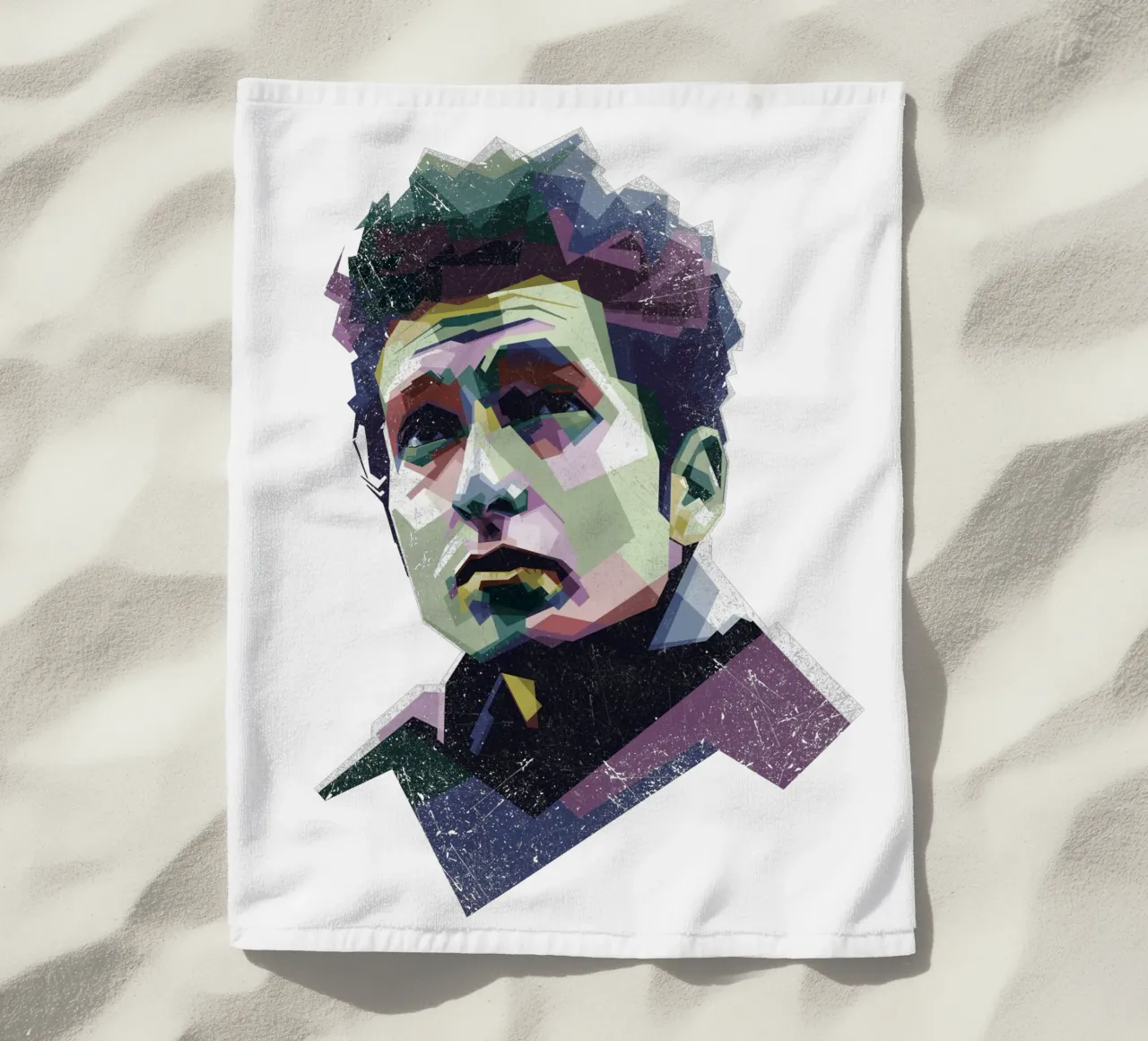 Bob Dylan Pop Art WPAP telo mare da Alkahfsmart