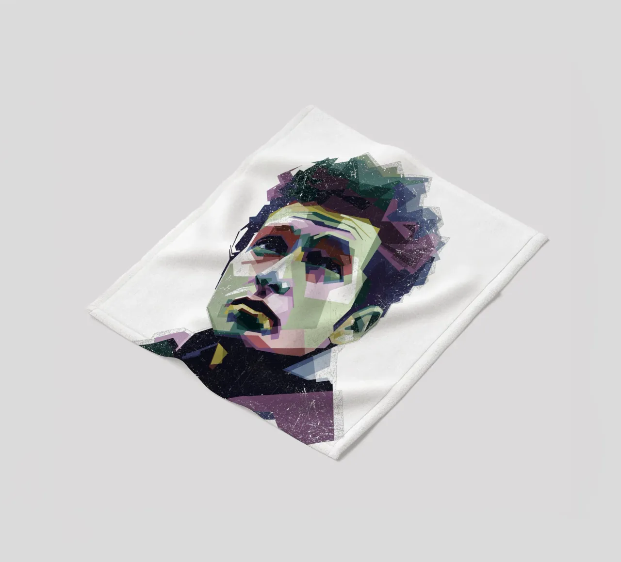 Bob Dylan Pop Art WPAP coperta in pile da Alkahfsmart