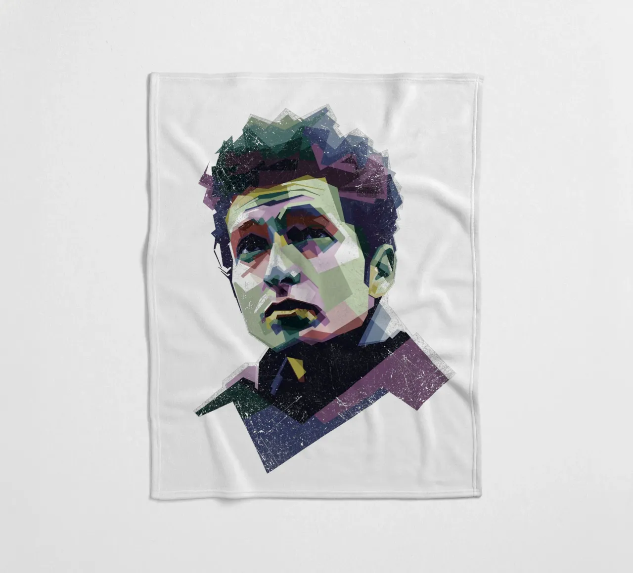 Bob Dylan Pop Art WPAP coperta in pile da Alkahfsmart