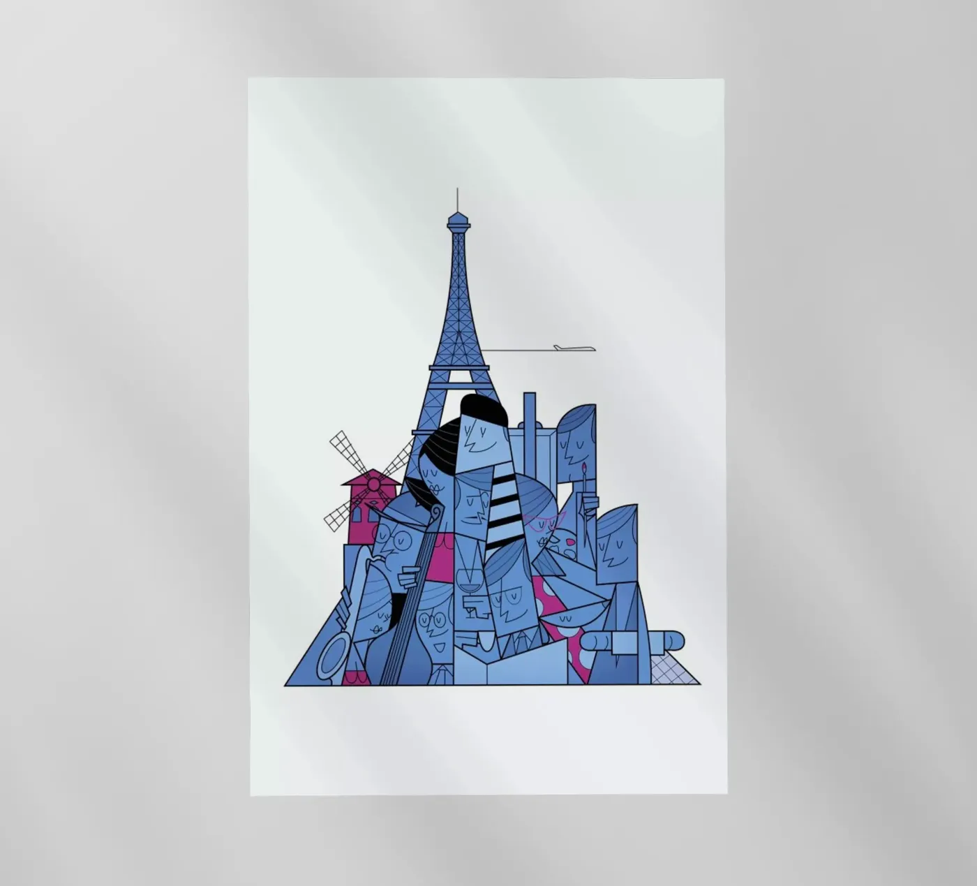 Paris backlit folie van Ale Giorgini