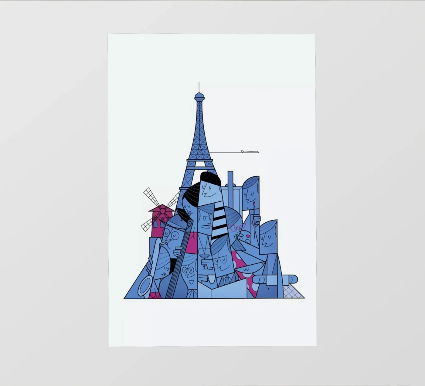 Paris backlit folie van Ale Giorgini