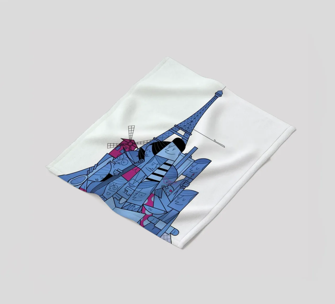 Paris plaid polaire de Ale Giorgini