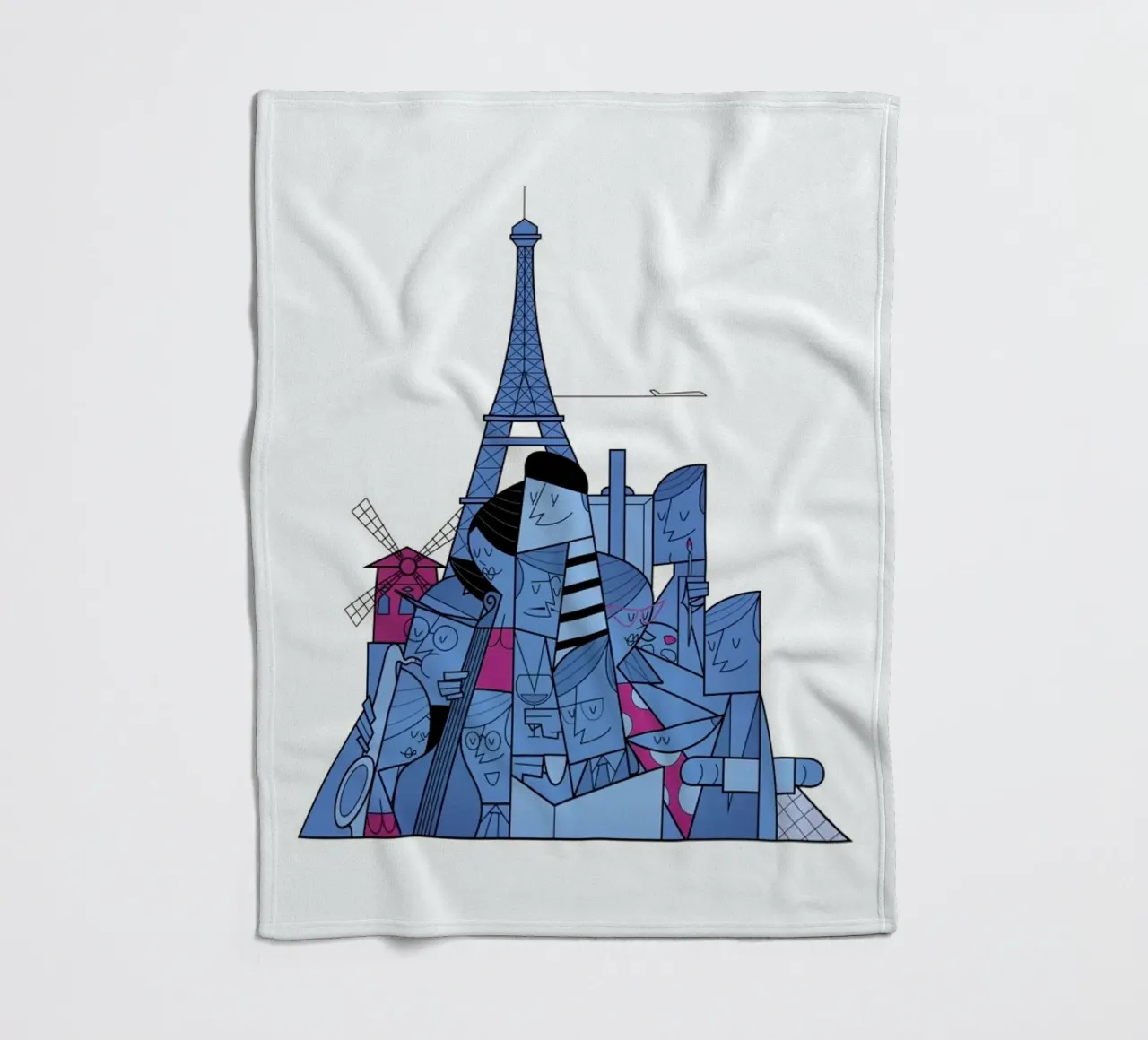 Paris plaid polaire de Ale Giorgini