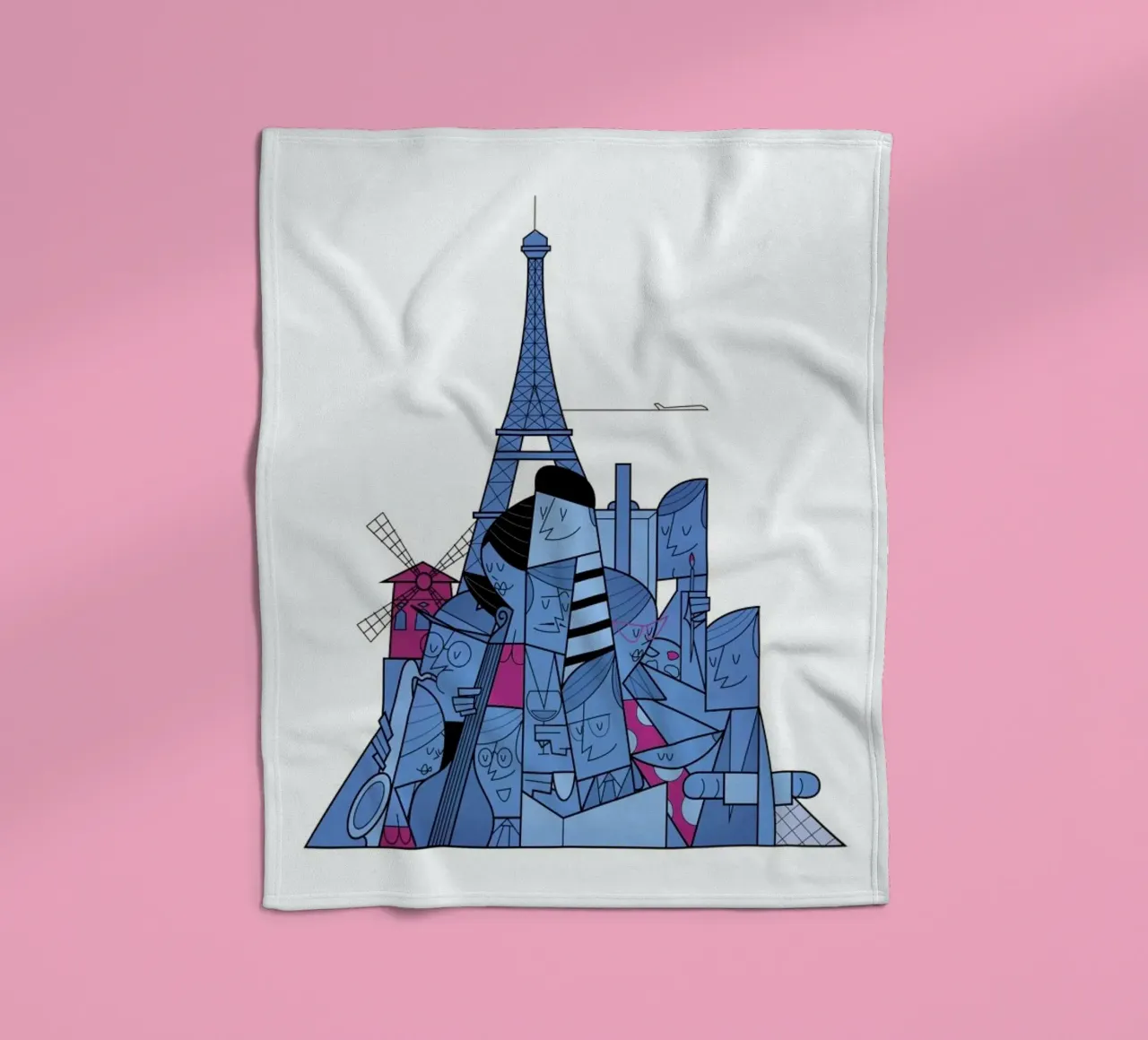Paris plaid polaire de Ale Giorgini