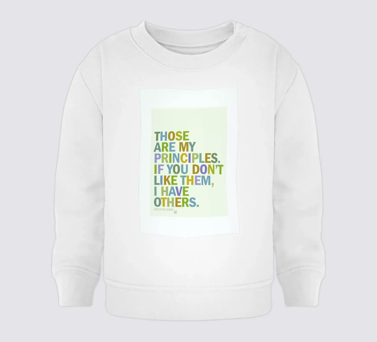 Groucho Principles felpa neonato da Visual Philosophy