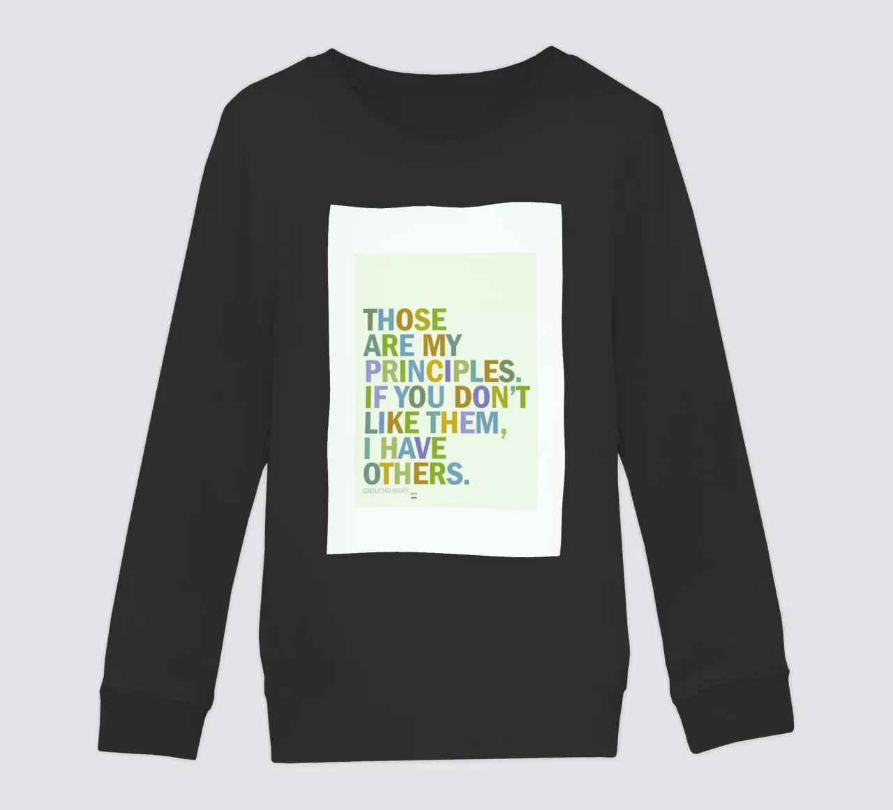 Groucho Principles felpa bambino da Visual Philosophy