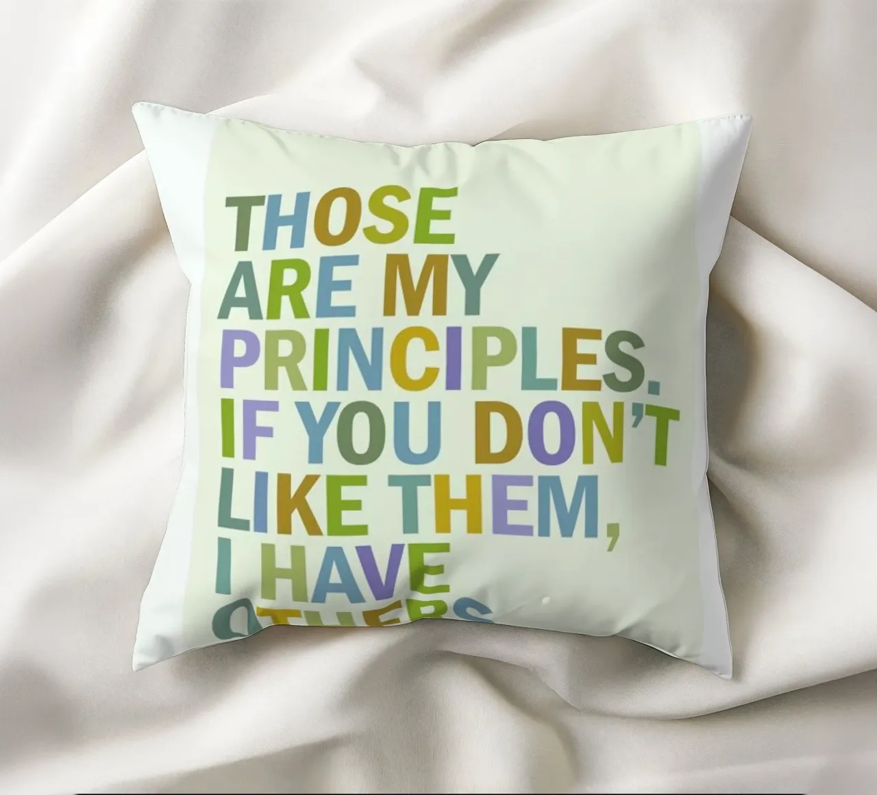 Groucho Principles cuscino da Visual Philosophy