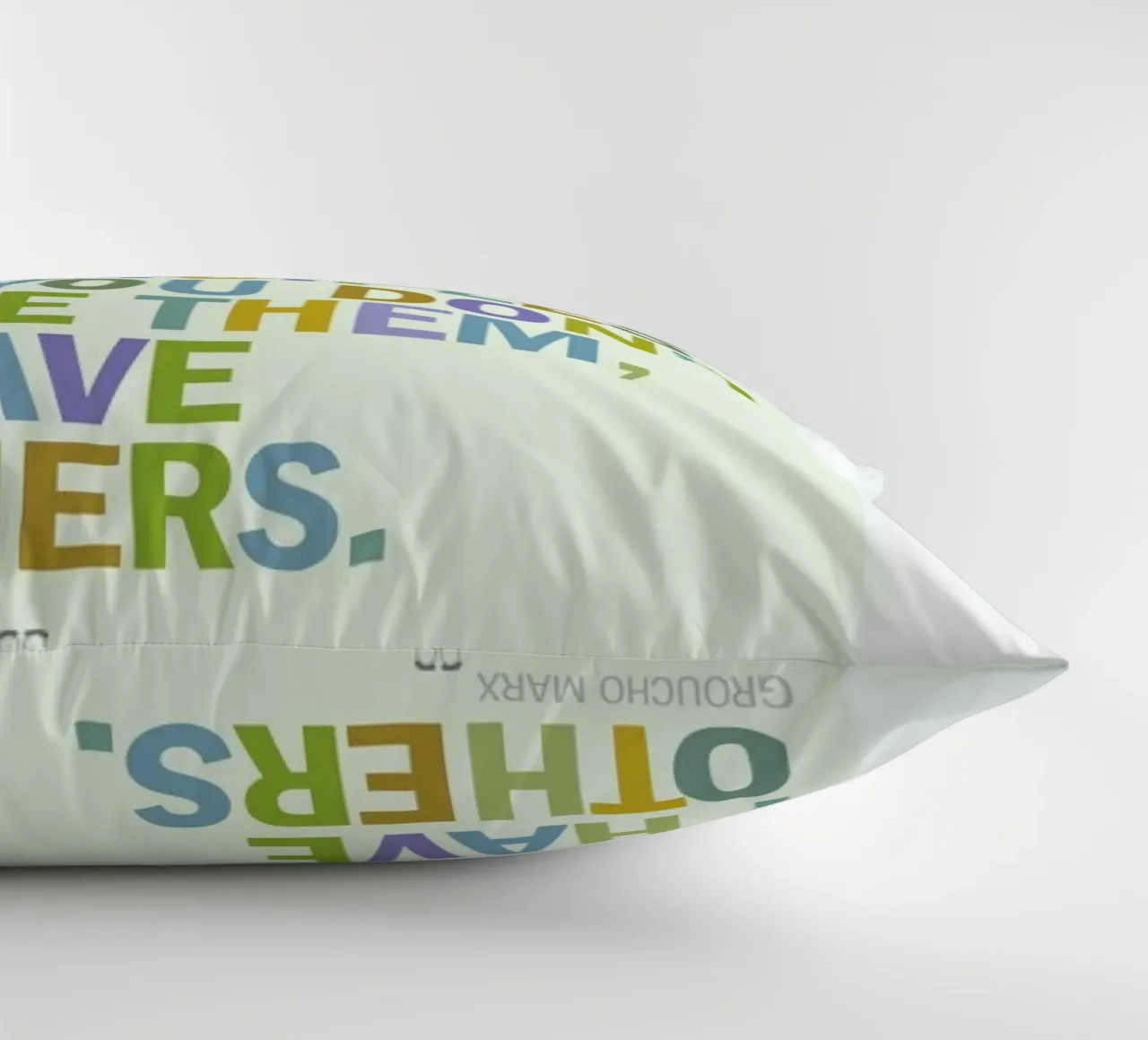 Groucho Principles cuscino da Visual Philosophy