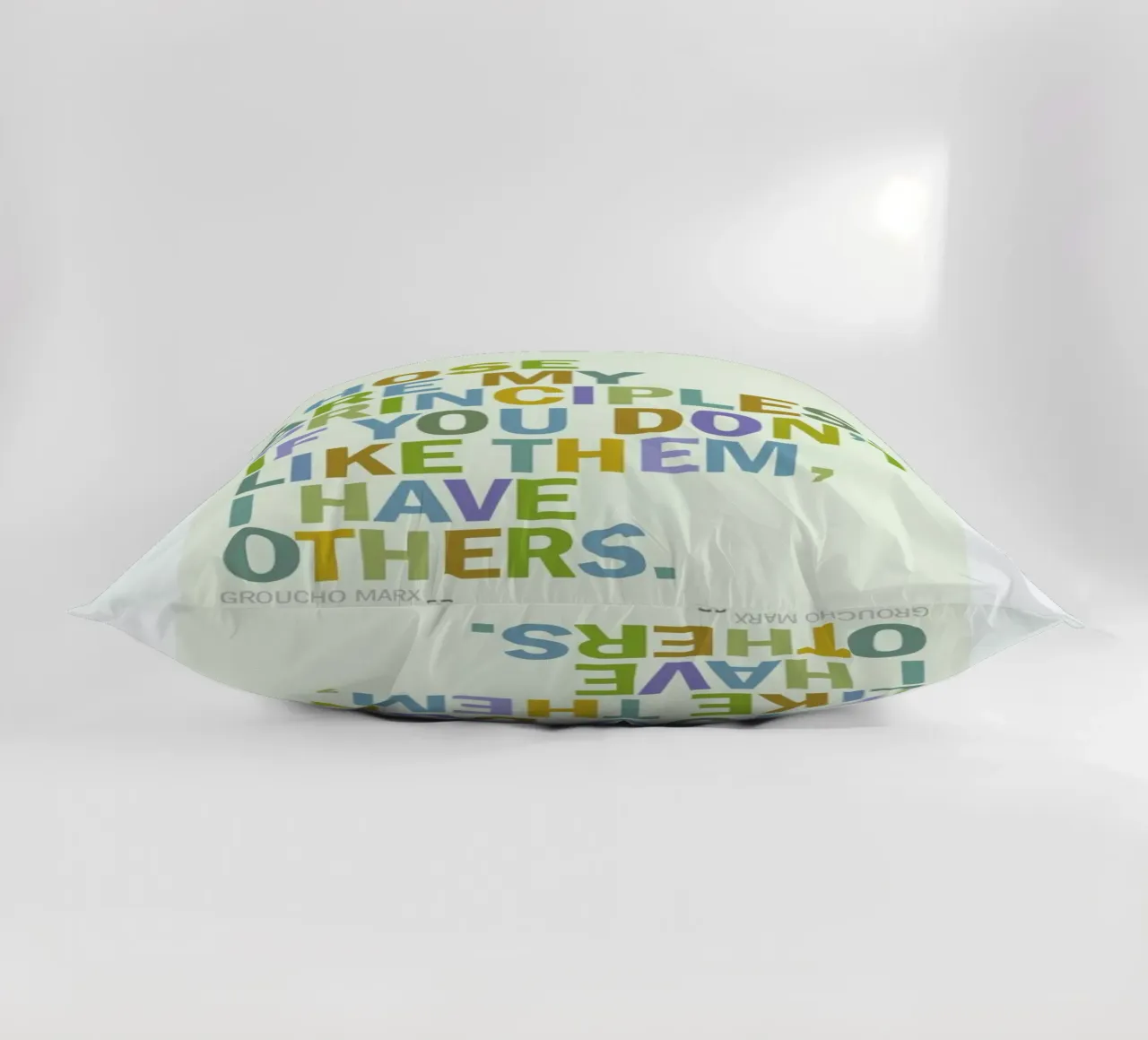 Groucho Principles cuscino da Visual Philosophy