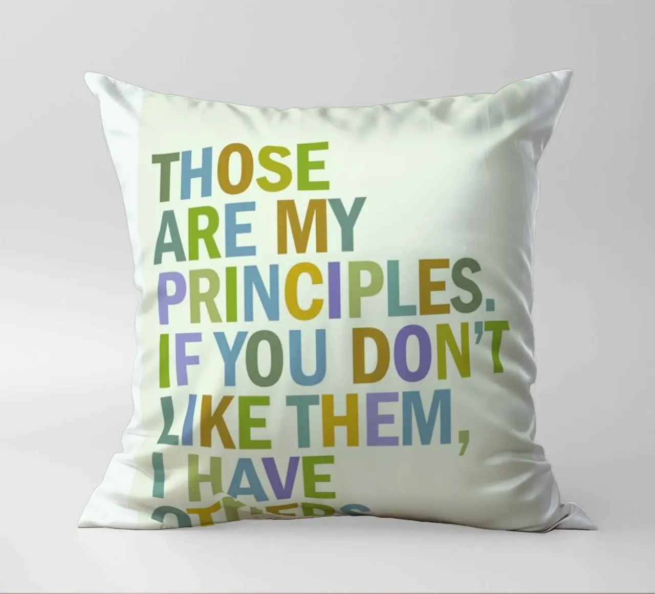 Groucho Principles cuscino da Visual Philosophy