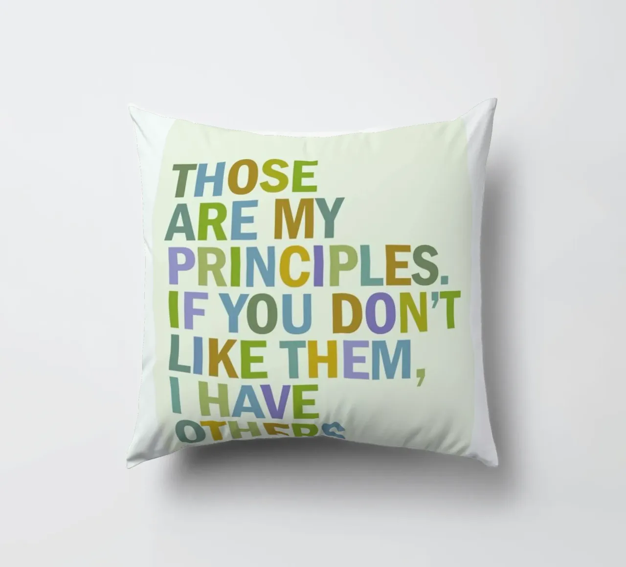 Groucho Principles cuscino da Visual Philosophy