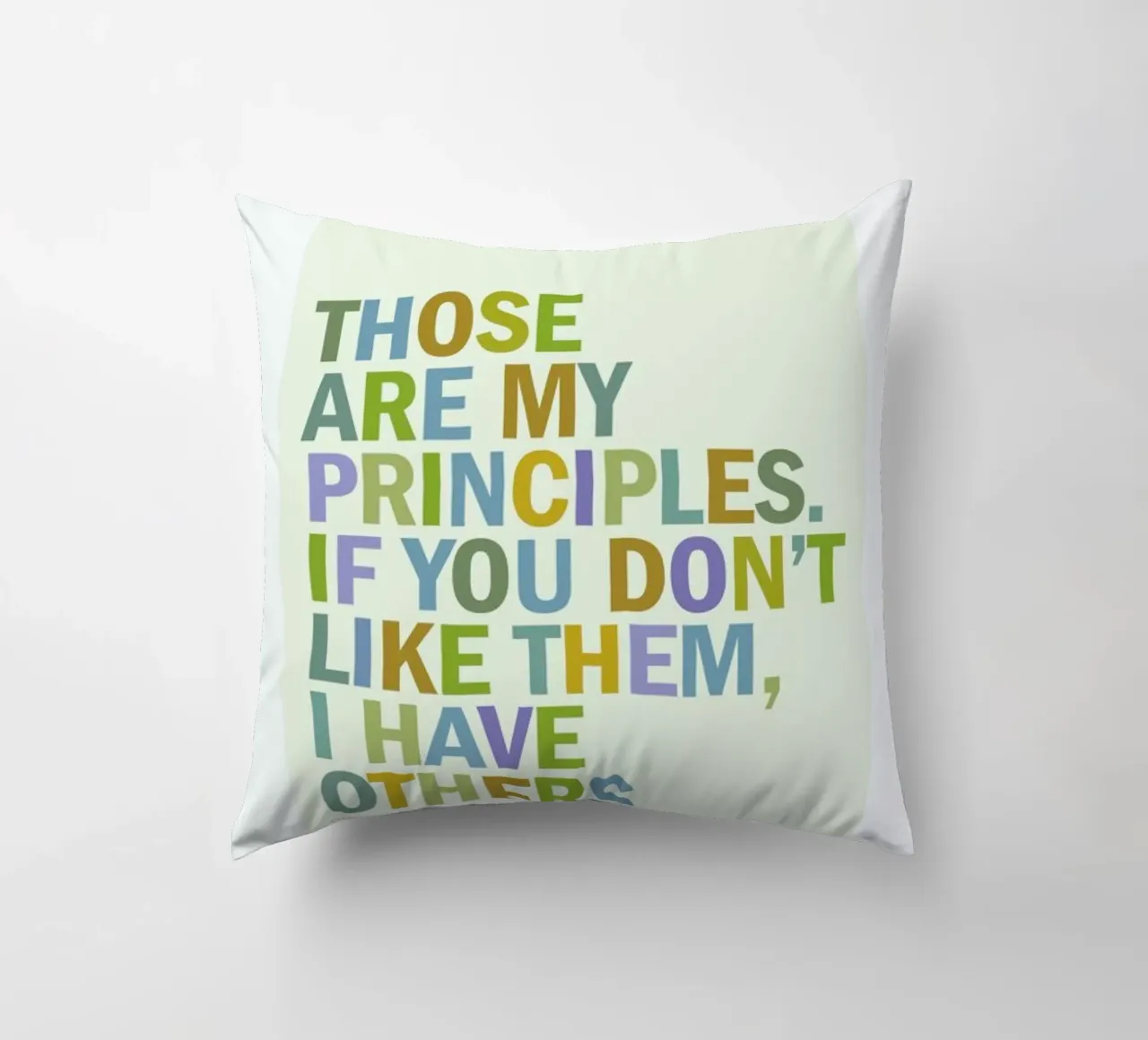 Groucho Principles cuscino da Visual Philosophy