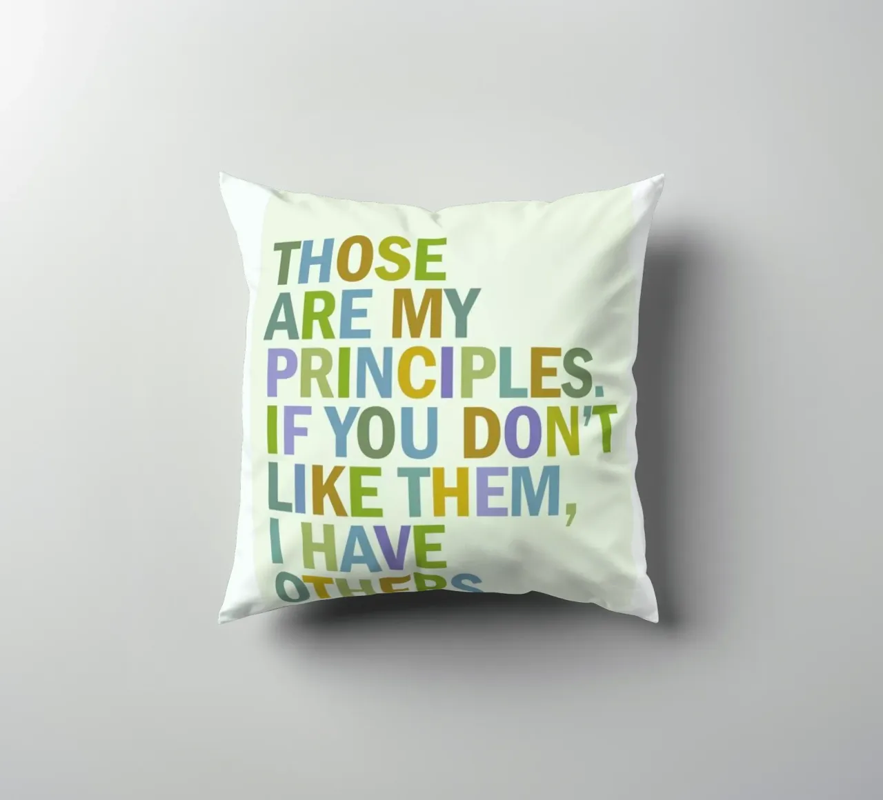 Groucho Principles cuscino da Visual Philosophy