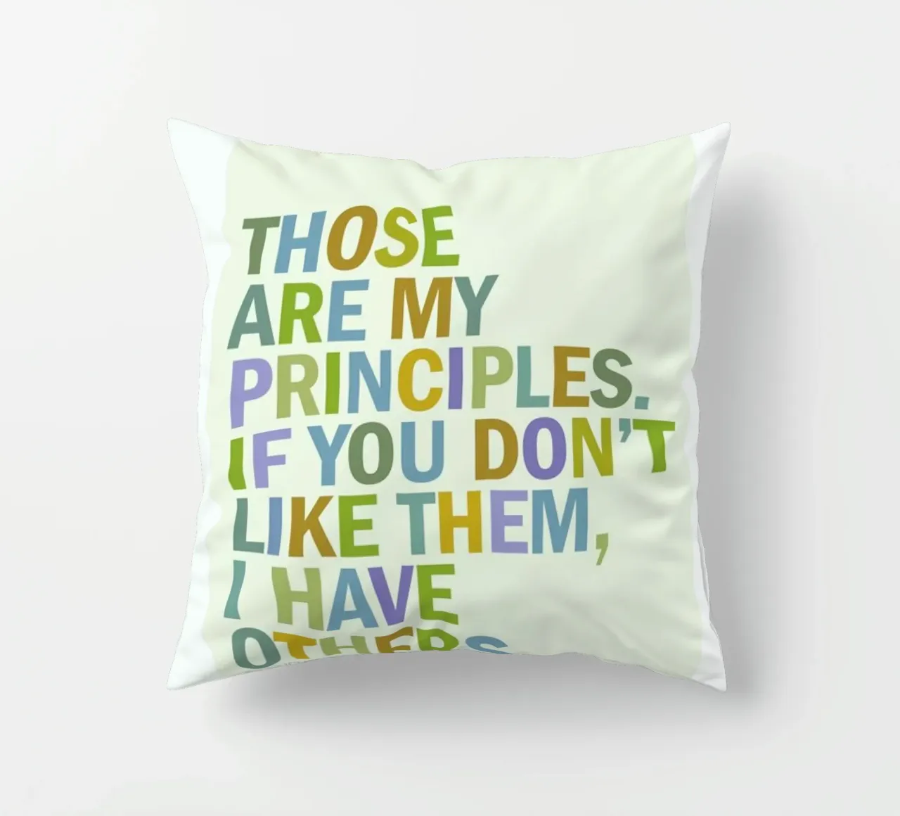 Groucho Principles cuscino da Visual Philosophy