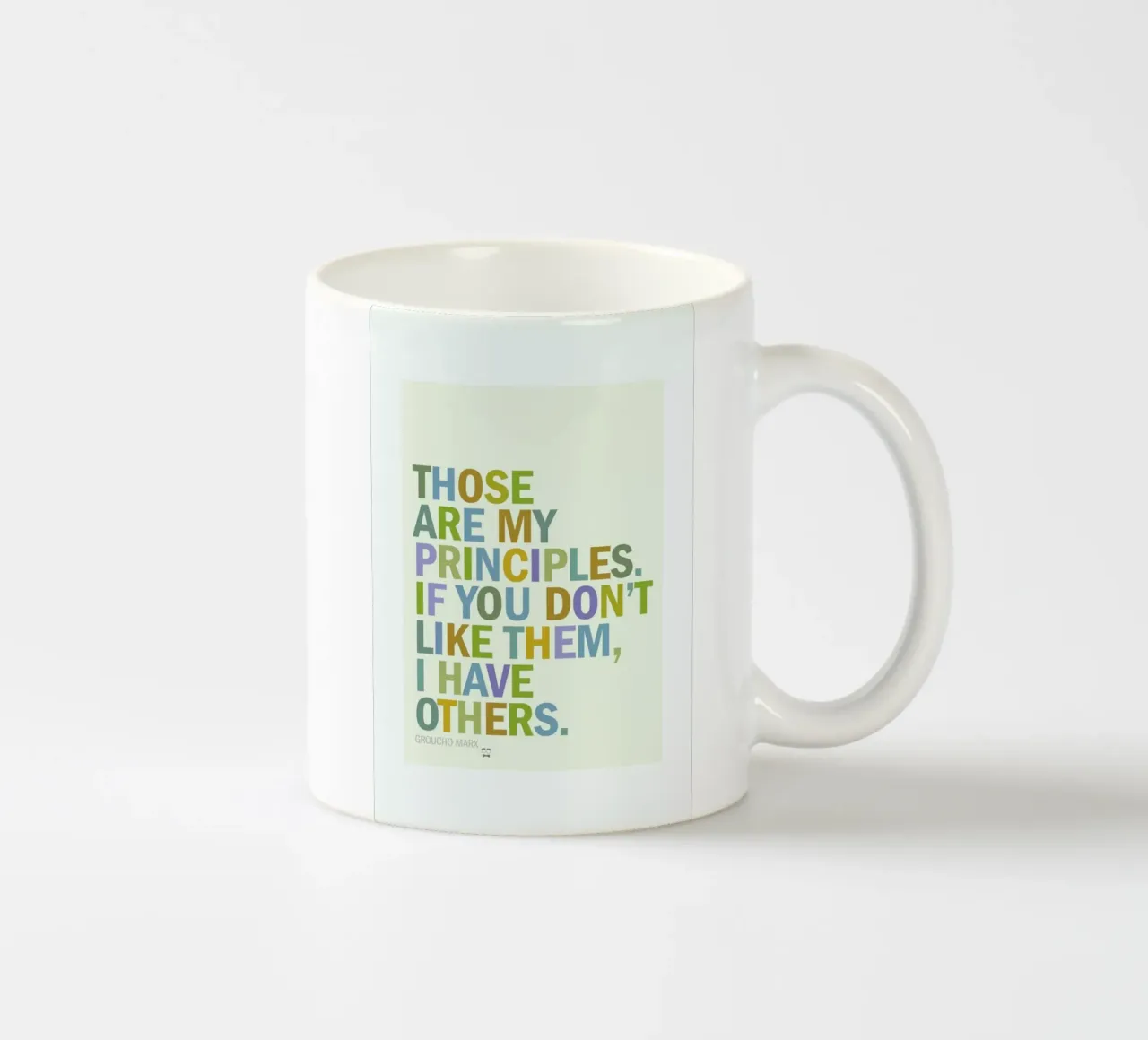Groucho Principles tazza in ceramica da Visual Philosophy