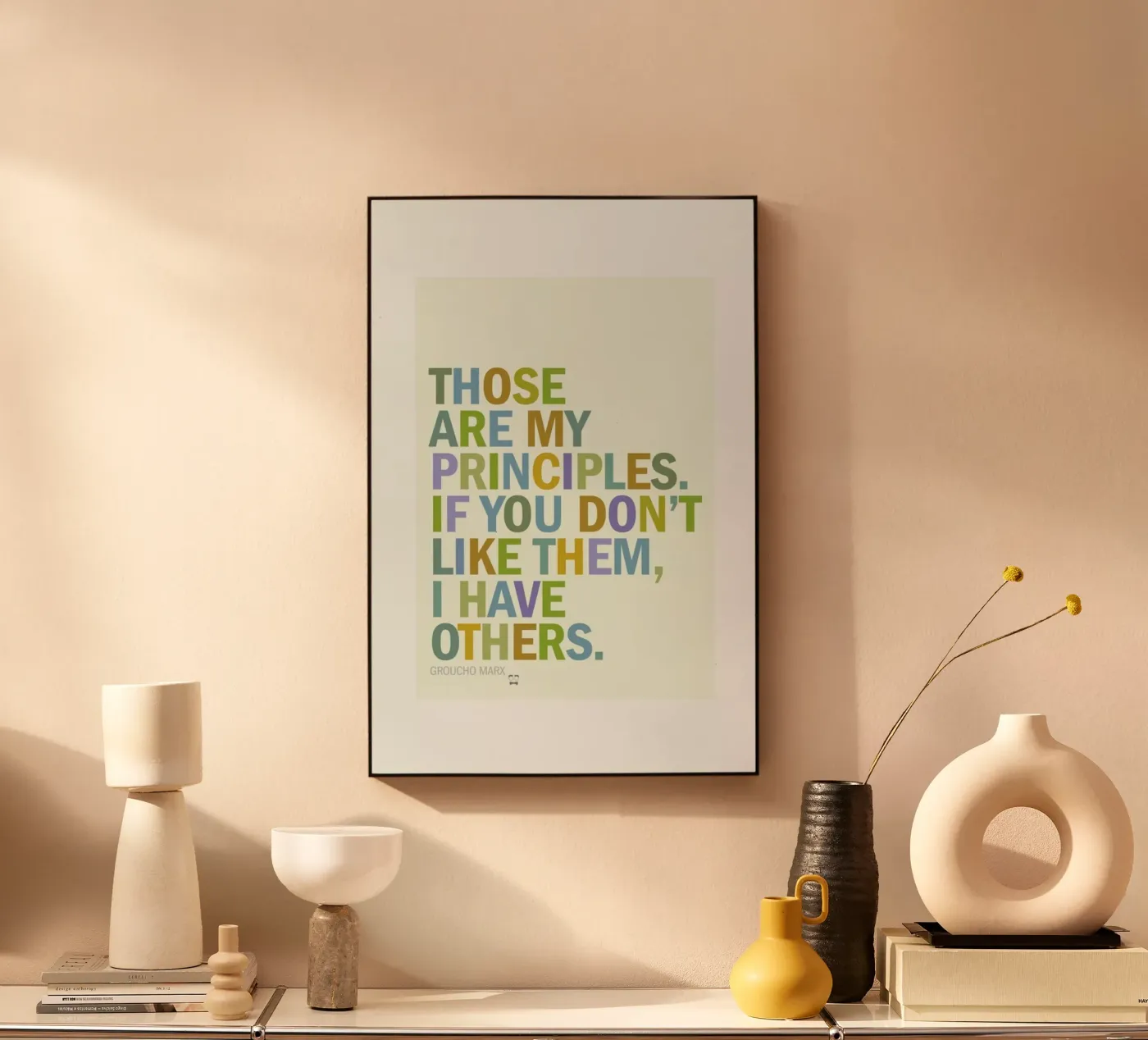 Groucho Principles Acryl-Glas von Visual Philosophy