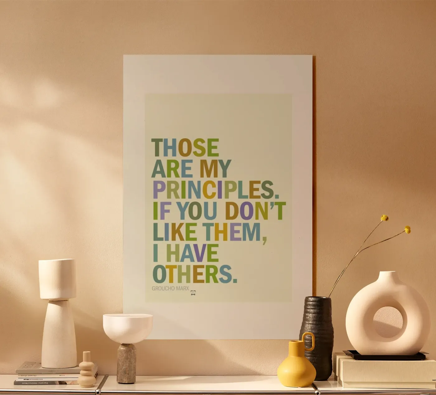 Groucho Principles Acryl-Glas von Visual Philosophy