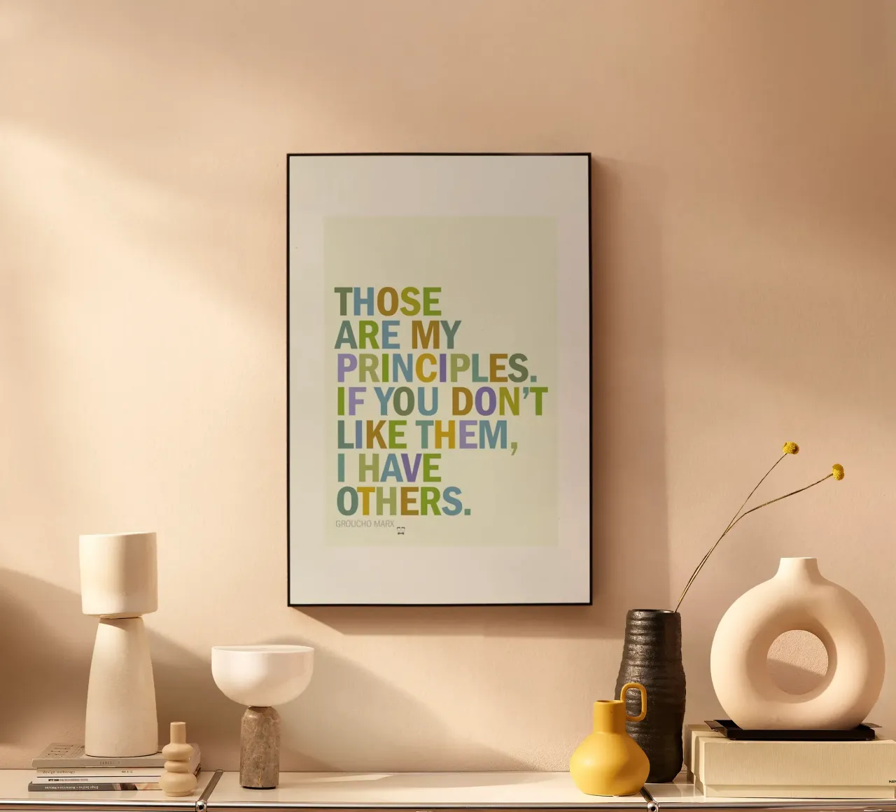 Groucho Principles alluminio dibond da Visual Philosophy