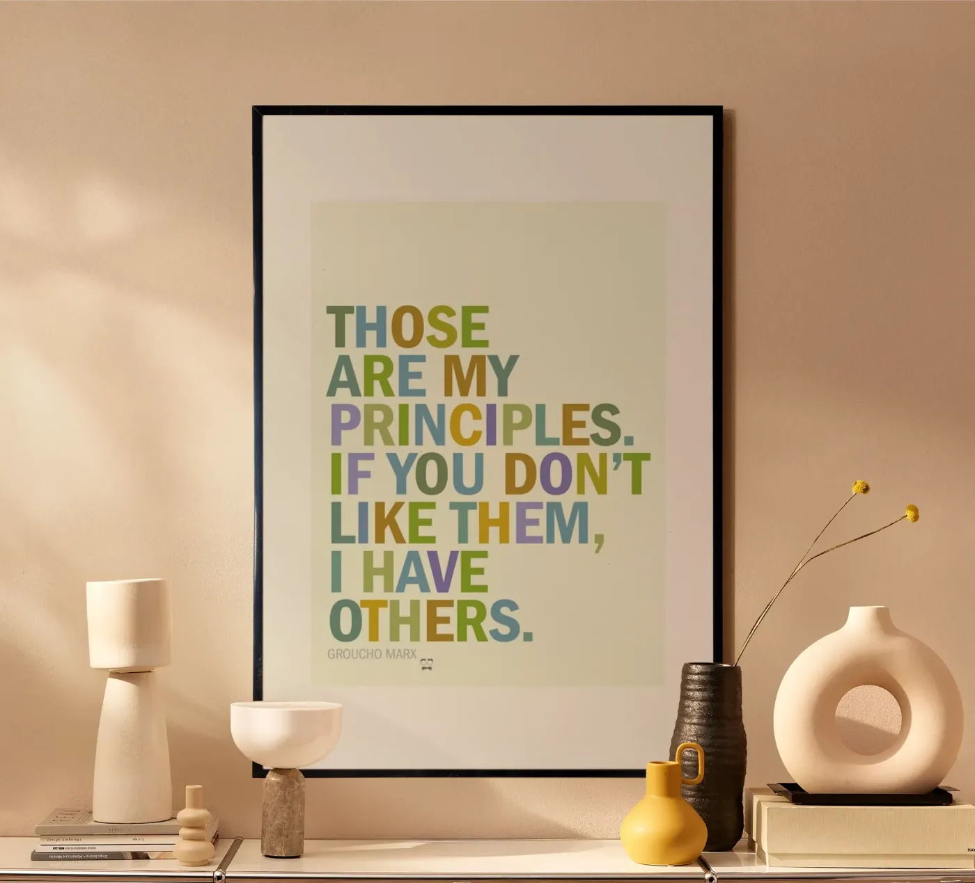 Groucho Principles poster by Visual Philosophy