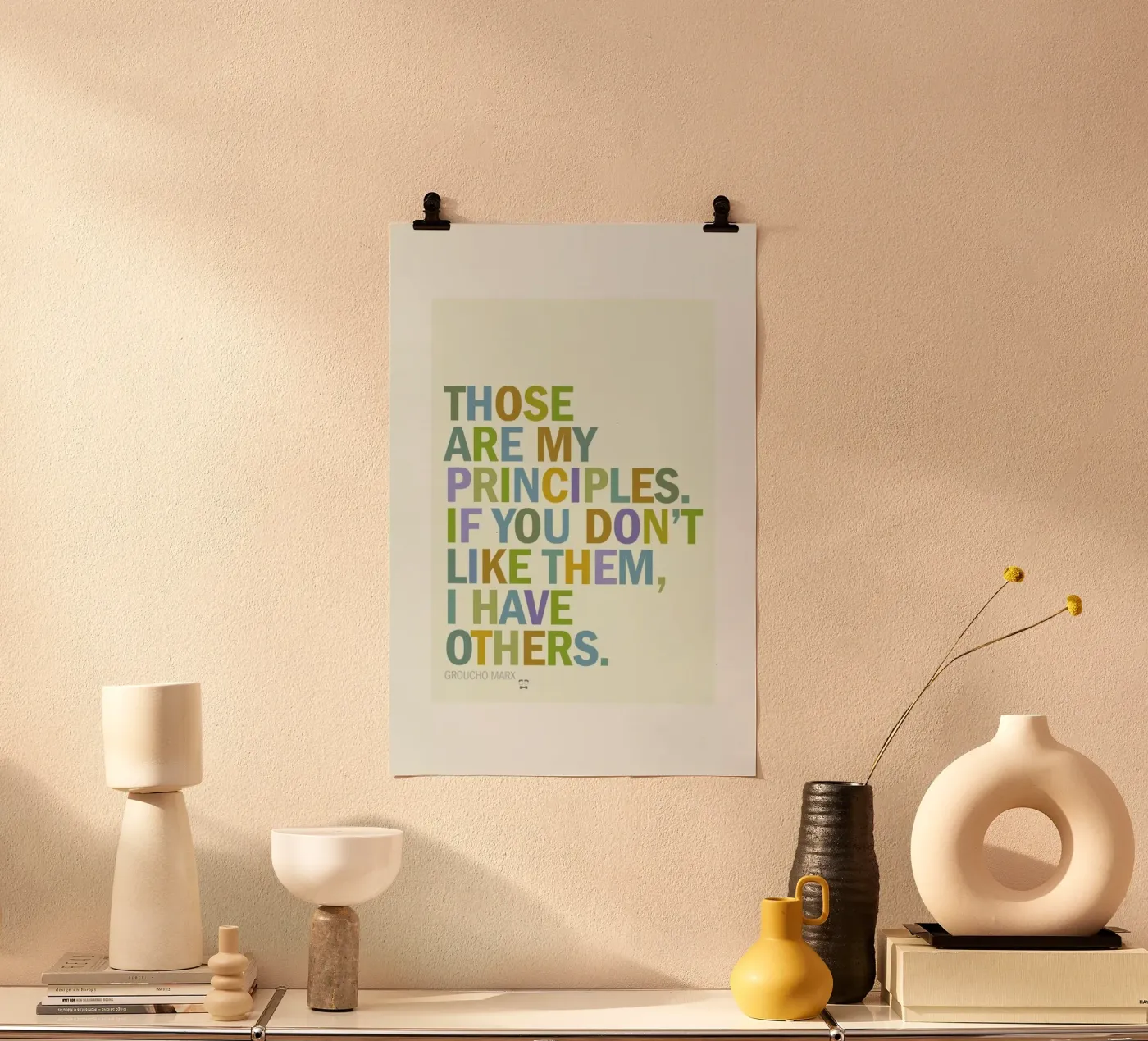 Groucho Principles poster by Visual Philosophy