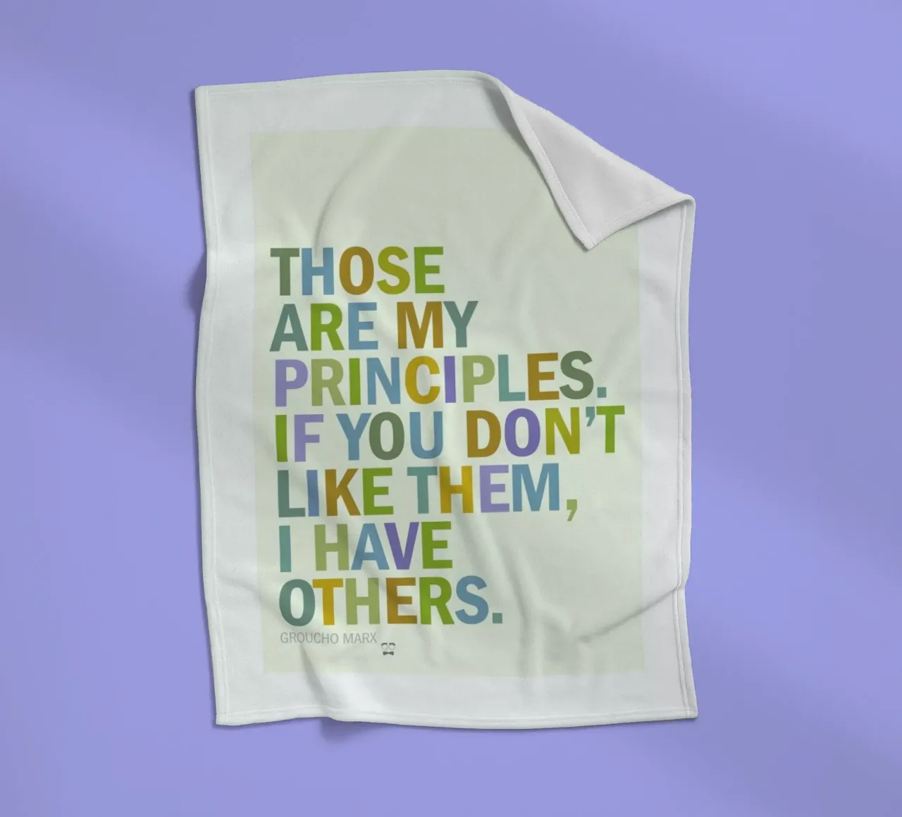 Groucho Principles coperta in pile da Visual Philosophy