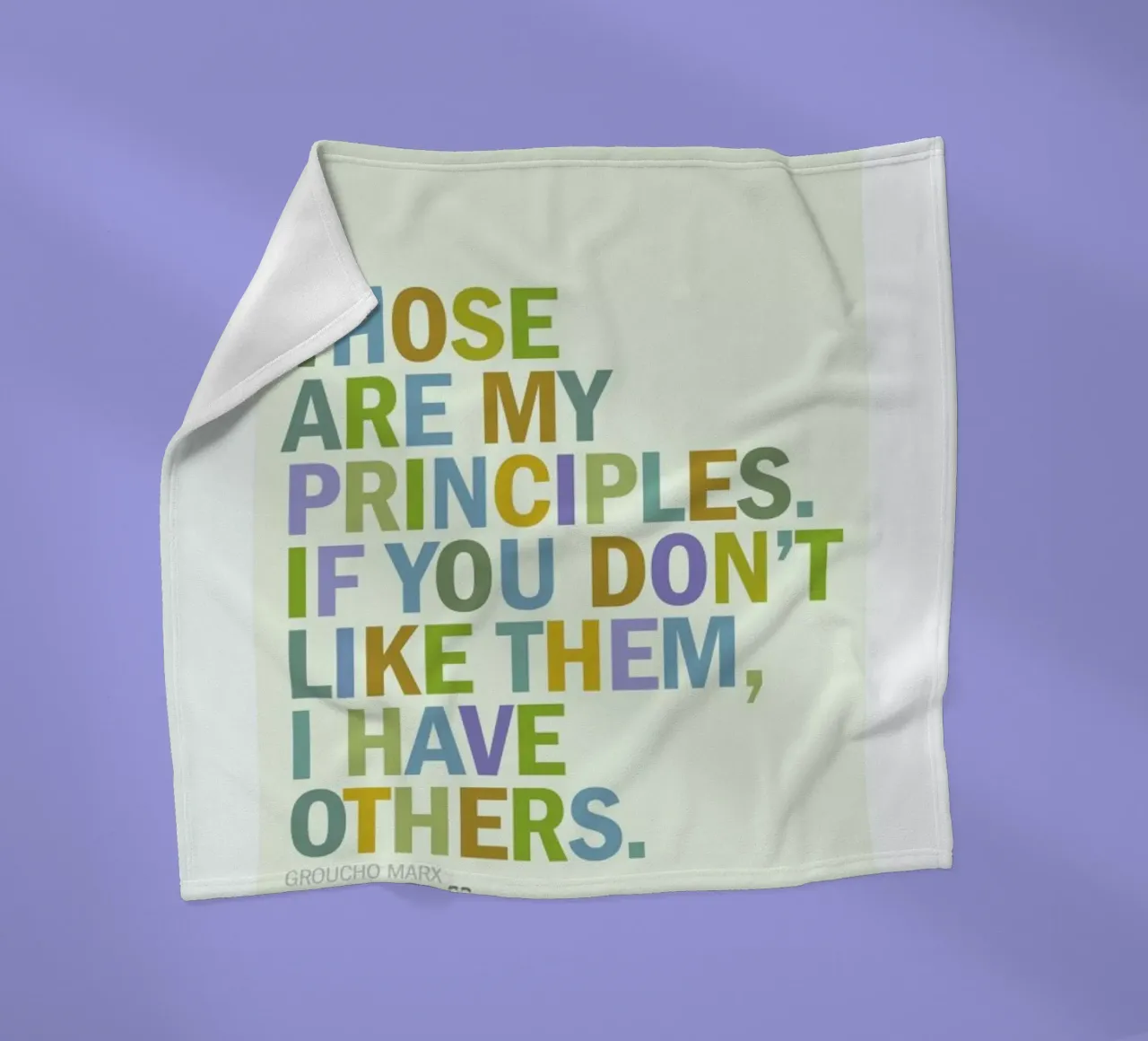 Groucho Principles coperta in pile da Visual Philosophy