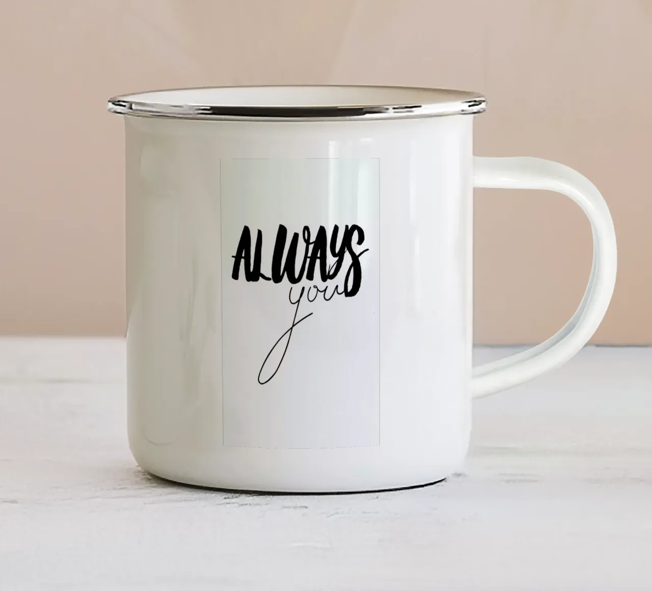 Always You tazza in smalto da Honeymoon Hotel