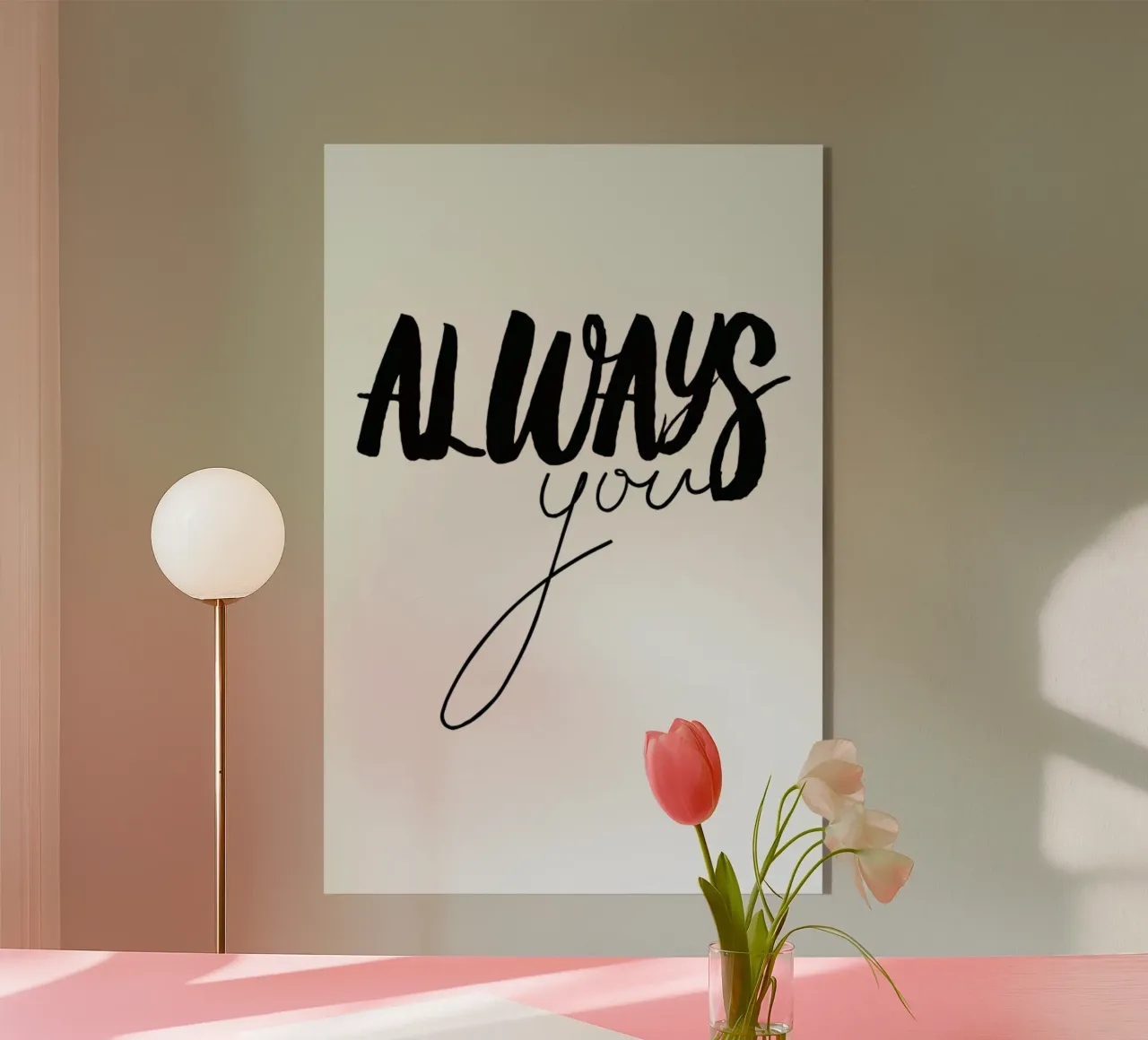 Always You plexiglass da Honeymoon Hotel