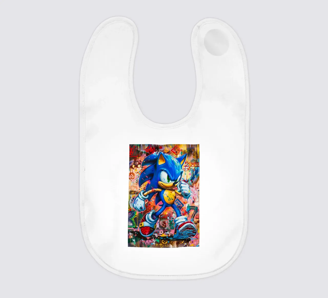 Pop art Sonic Splash bavaglino da FreeArtStudio