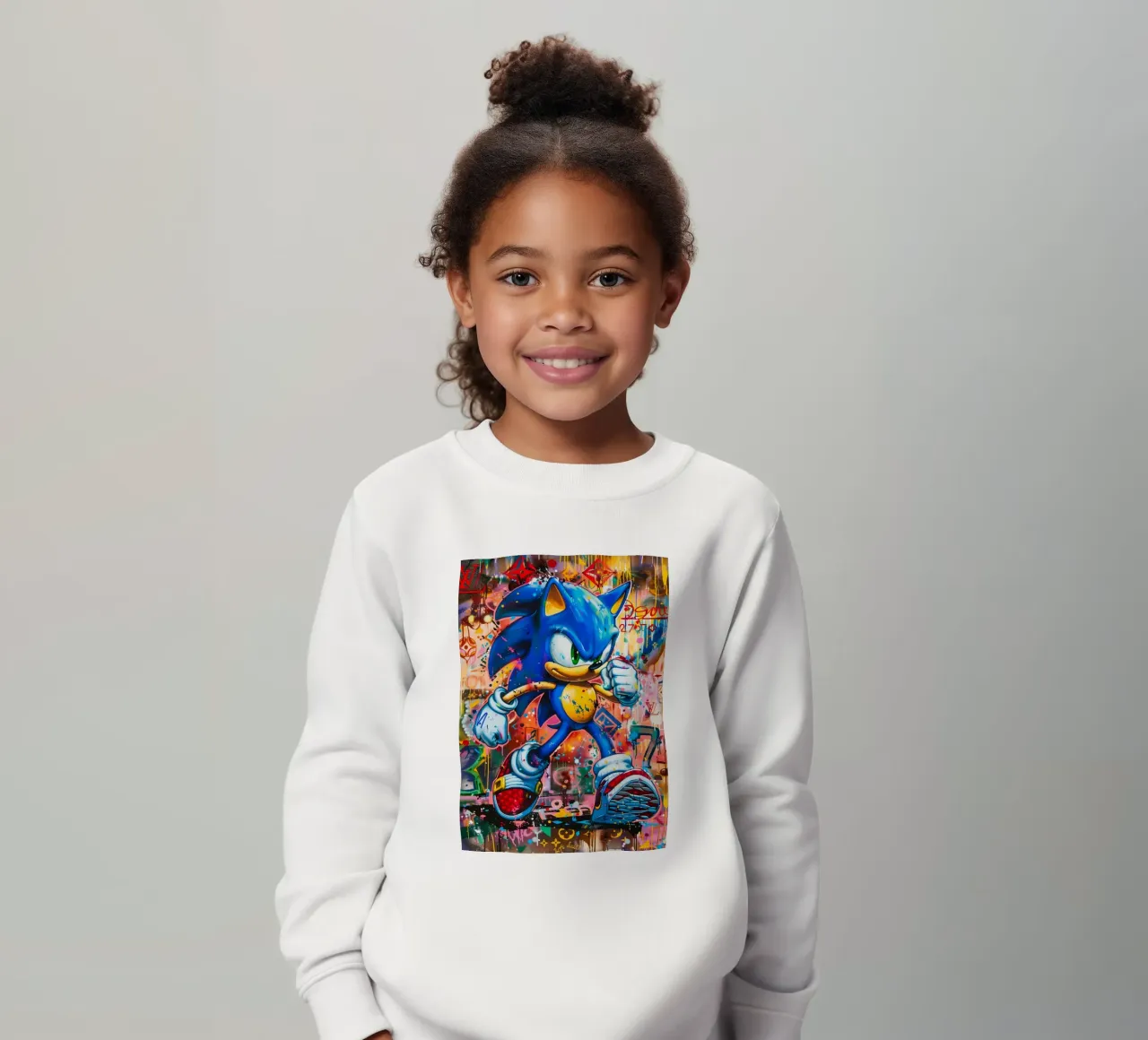 Pop art Sonic Splash felpa bambino da FreeArtStudio