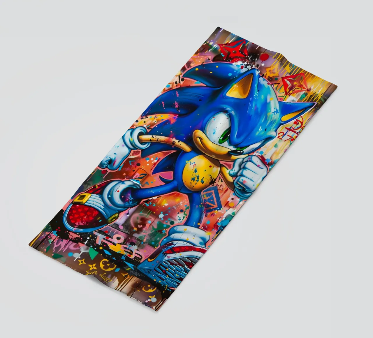 Pop art Sonic Splash telo mare da FreeArtStudio