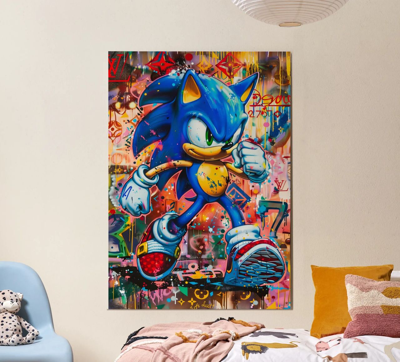 Pop art Sonic Splash Poster von FreeArtStudio