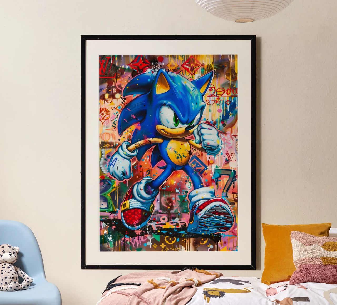 Pop art Sonic Splash Poster von FreeArtStudio