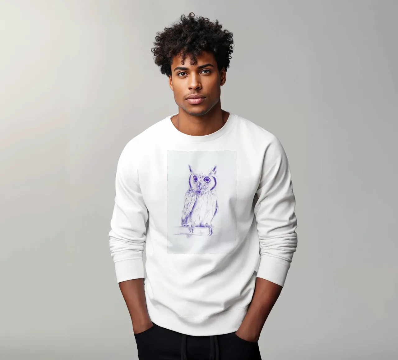 Wise Owl sweatshirt by La Scarlatte