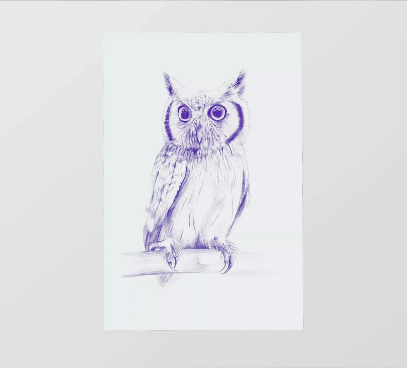Wise Owl pellicola backlit da La Scarlatte