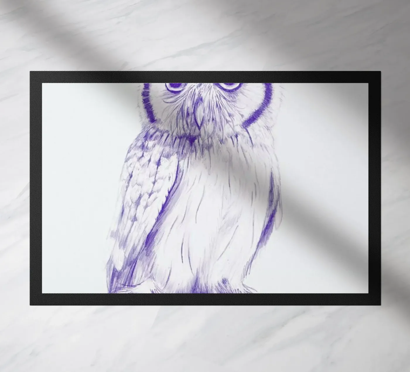 Wise Owl doormat by La Scarlatte