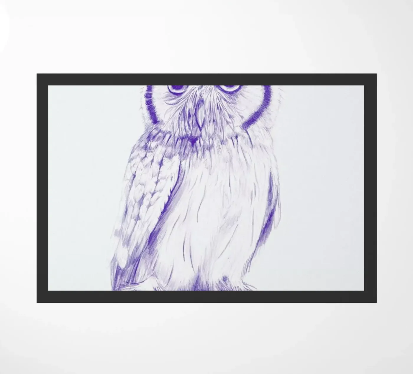 Wise Owl doormat by La Scarlatte